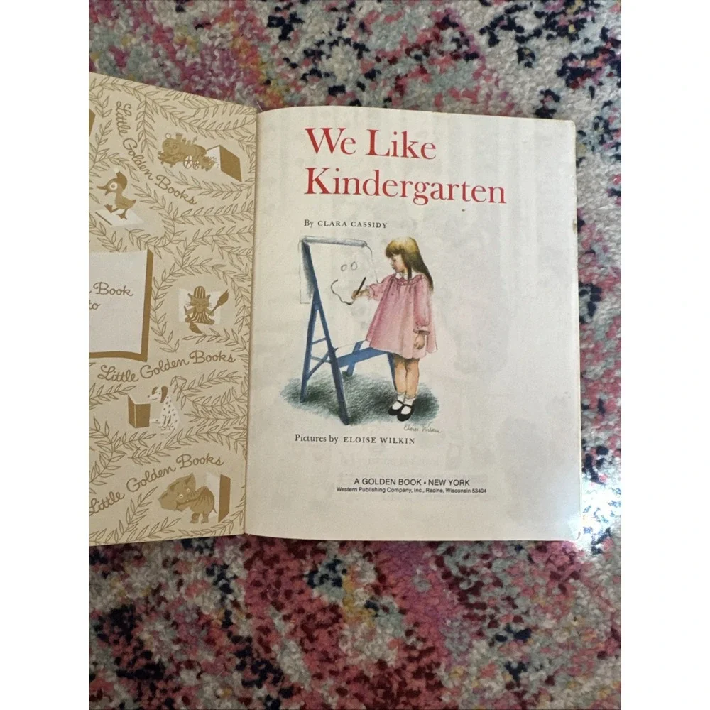 Vintage 1965 We Like Kindergarten A Little Golden Book‎